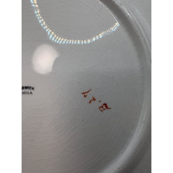 1890's Warwick China round Serving Plater - Picture 9 of 9